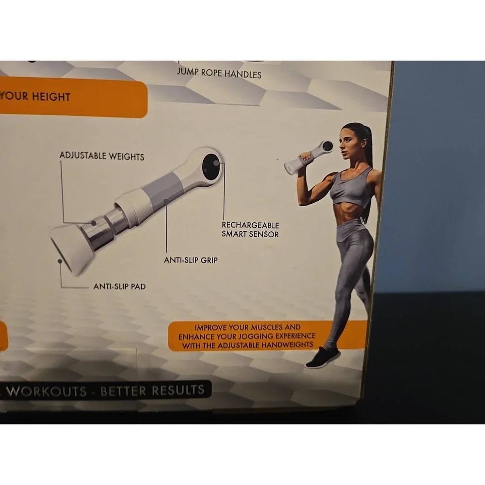 Motag‎ SMRT Fitness Handweights and Jump Rope Workout Kit Bluetooth New In Box